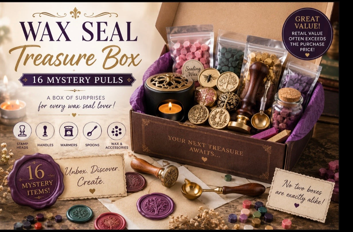 Wax Seal Treasure Box – 16 Mystery Pulls