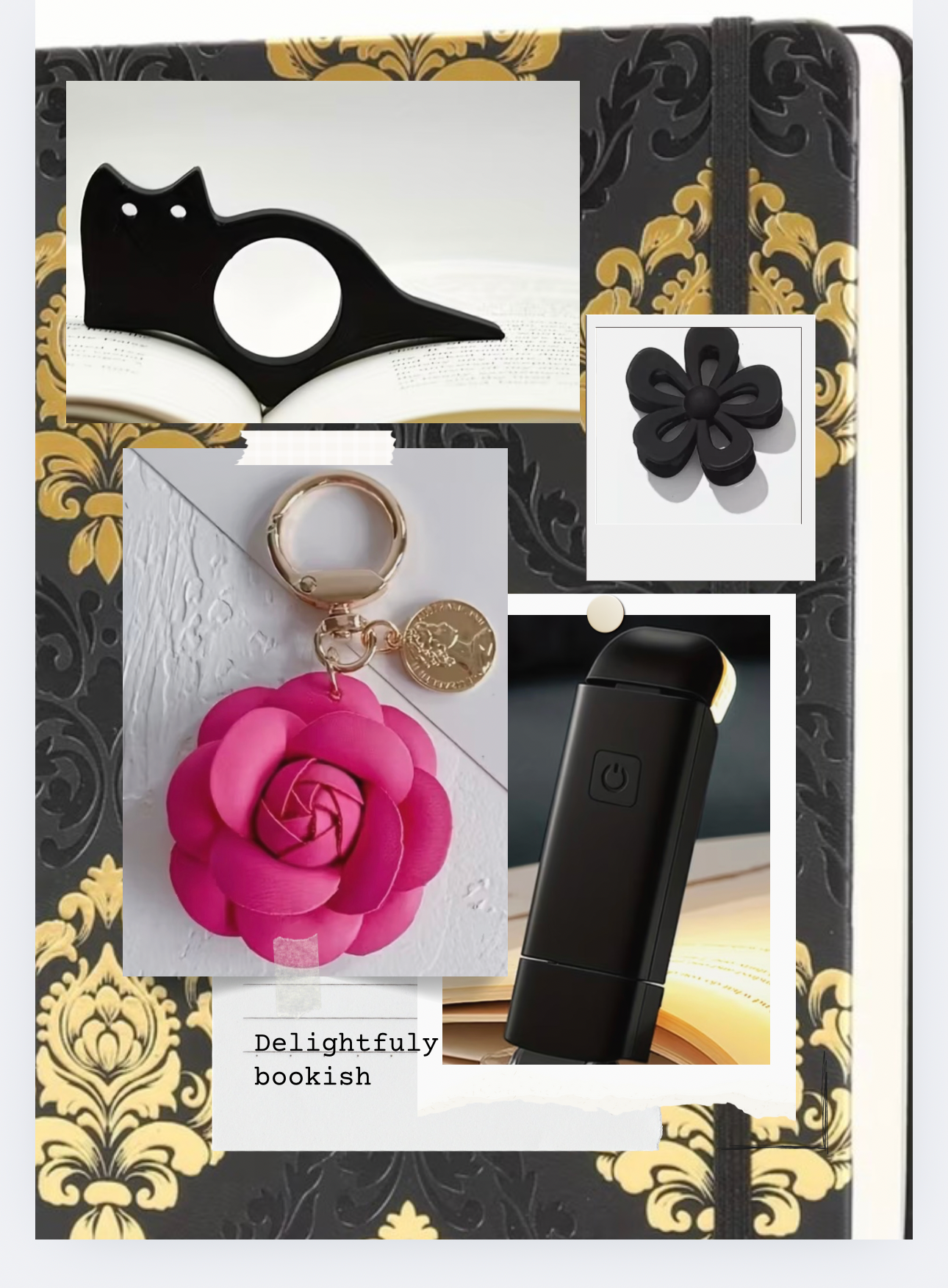 Curated Bookish Bundle with Elevated Journal in Black and Pink