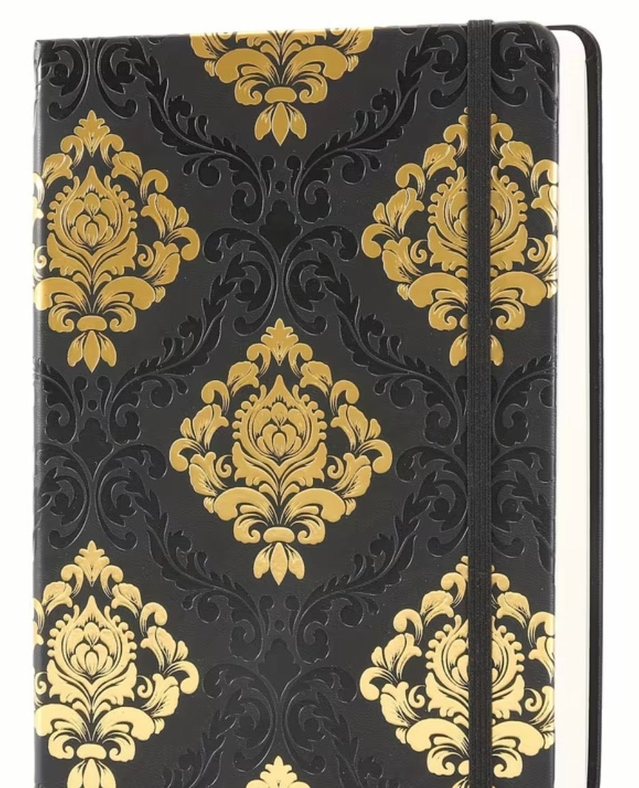Black and gold journal
