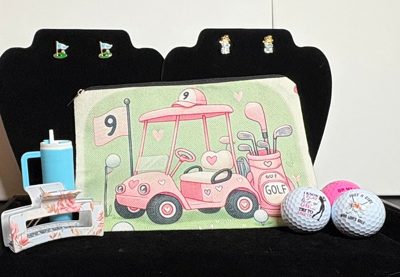 Golf Gift Set in Pink and Blue