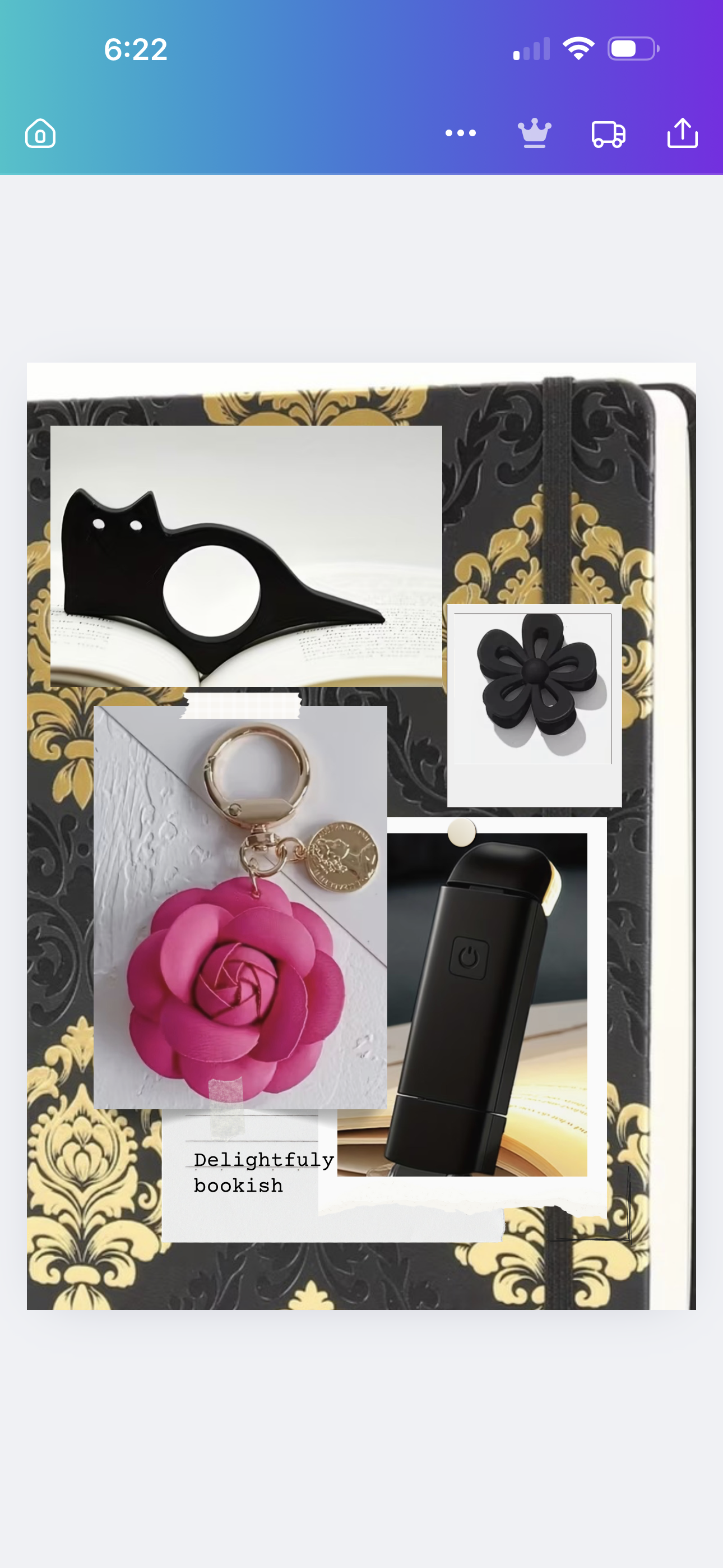 Curated Bookish Bundle with Elevated Journal in Black and Pink